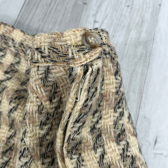 Vintage Century Of Boston Wool Blend Houndstooth Fitted Pencil Straight Skirt - Picture 6 of 11